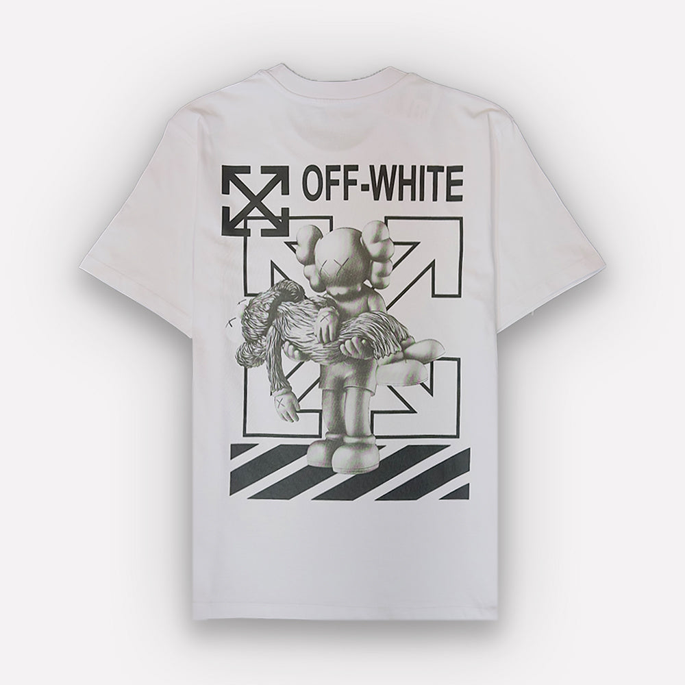 OFF-WHITE X KAWS Logo Print T-Shirt