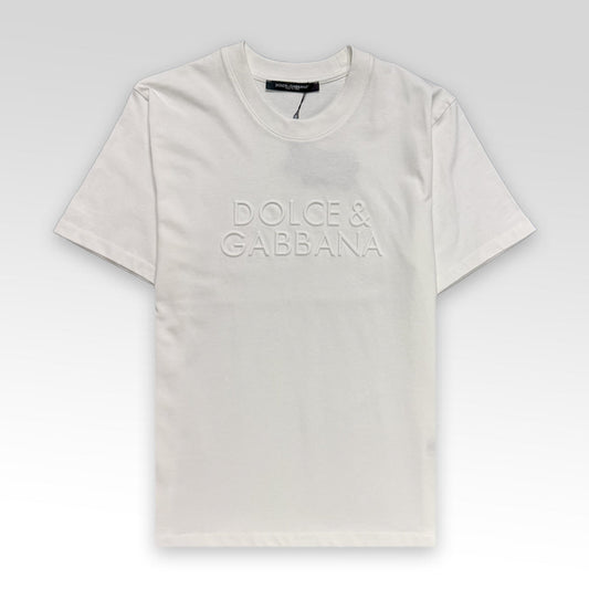 DOLCE&GABBANA Cotton T-shirt With Logo Embossing