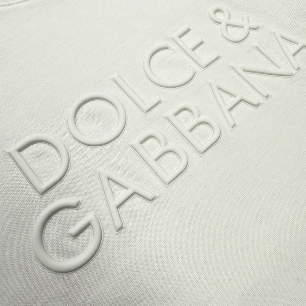 DOLCE&GABBANA Cotton T-shirt With Logo Embossing