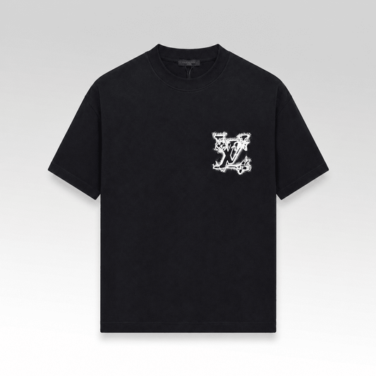 Print and Embroidered Signature T-Shirt