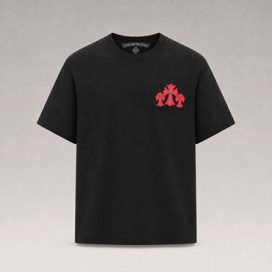 Embroidered Signature T-Shirt&Shorts Set