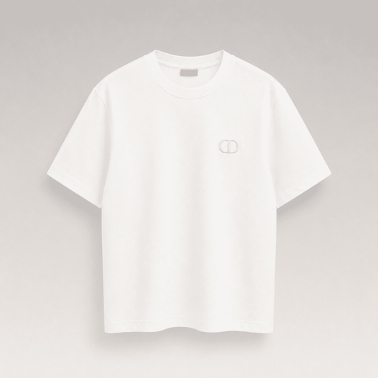 Embroidered CD Logo T-shirt Shorts Set