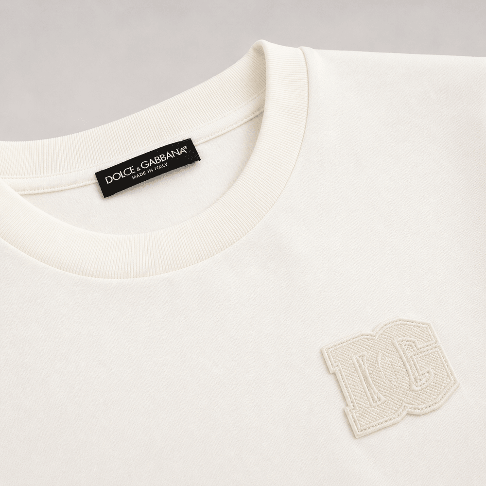 Cotton T-Shirt With Patch