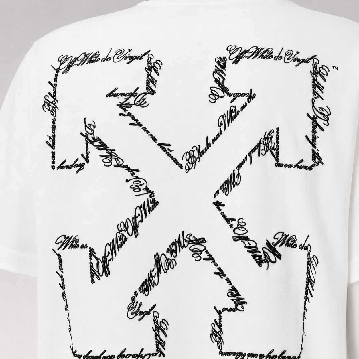 Embrodered Script Arrow T-shirt