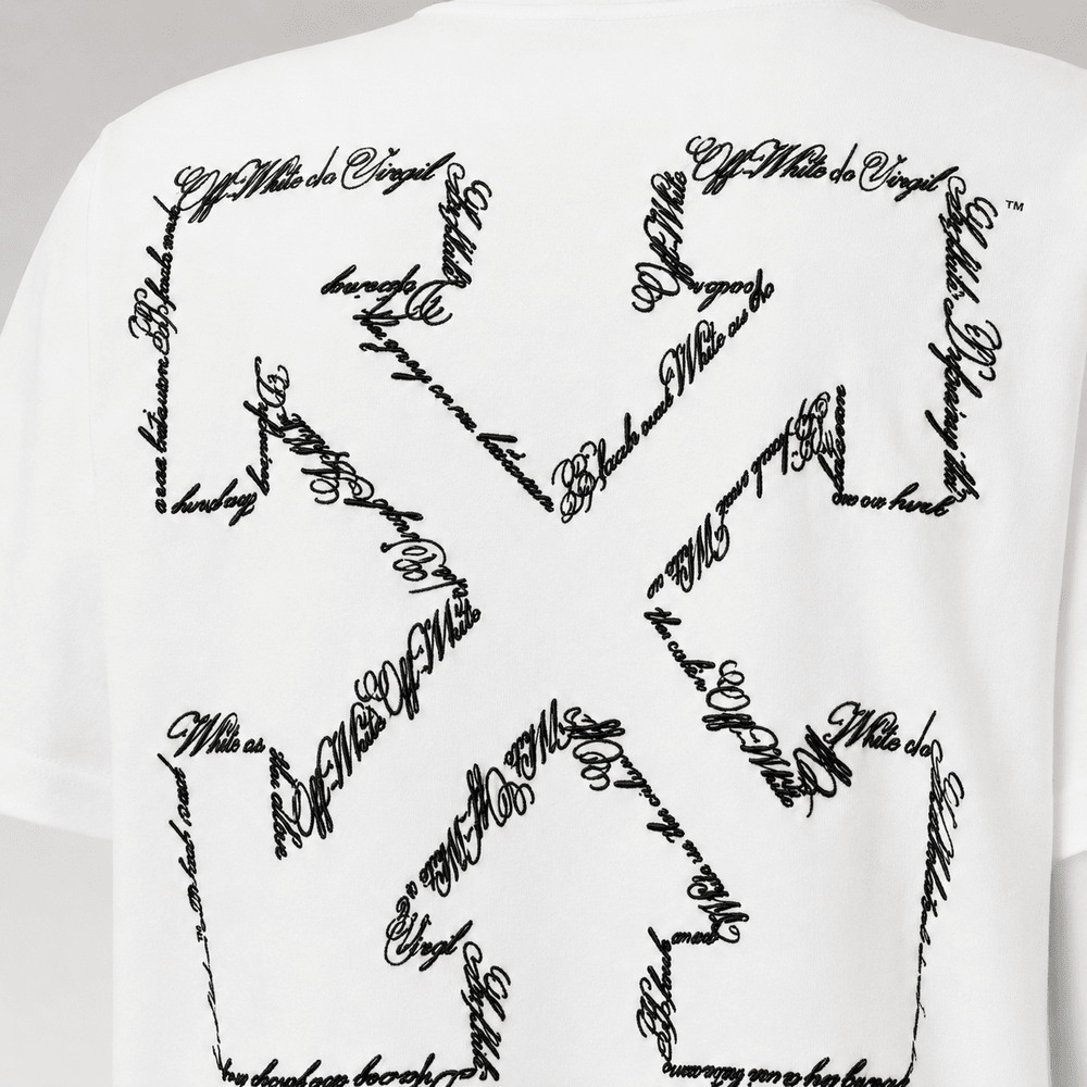 Embrodered Script Arrow T-shirt