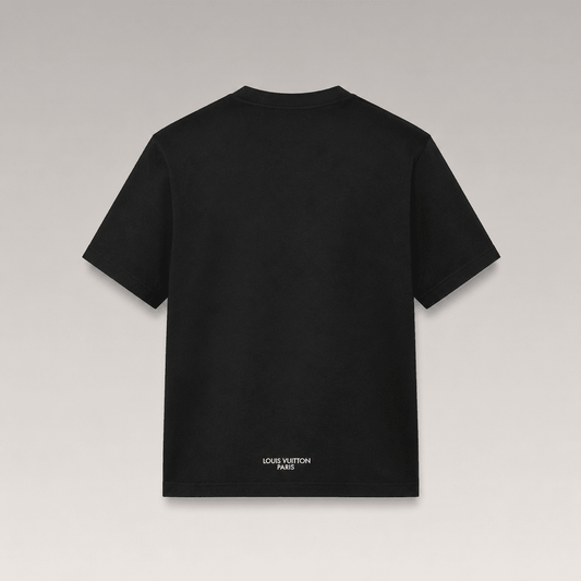 Embroidered And Printed Cotton T-Shirt
