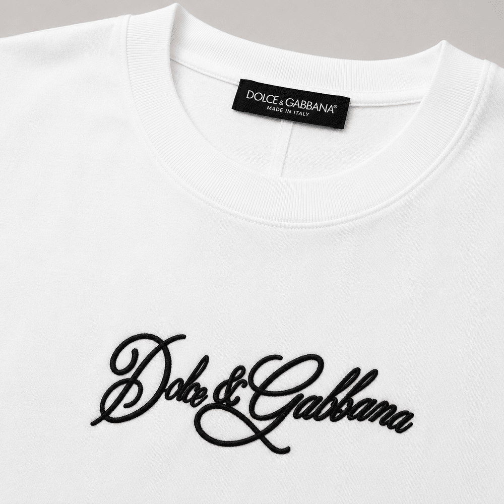Embroidered Cotton T-Shirt.