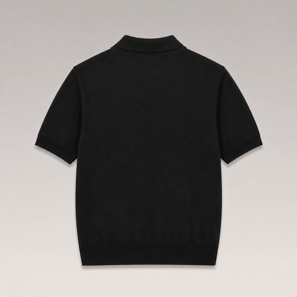 Embroidered Logo Knit Polo Shirt