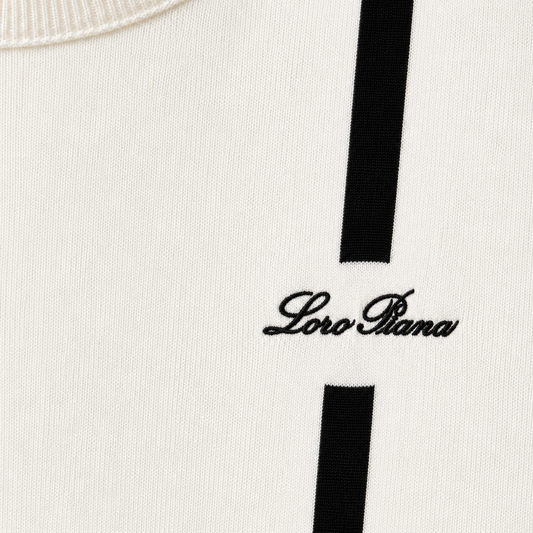 Logo Cotton Crewneck Knit T-Shirt