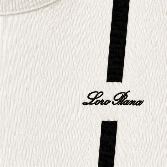 Logo Cotton Crewneck Knit T-Shirt
