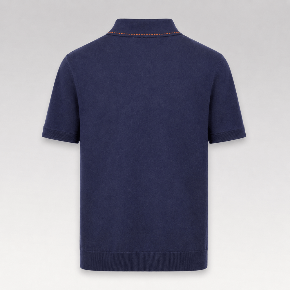 H Logo Knit Polo Shirt