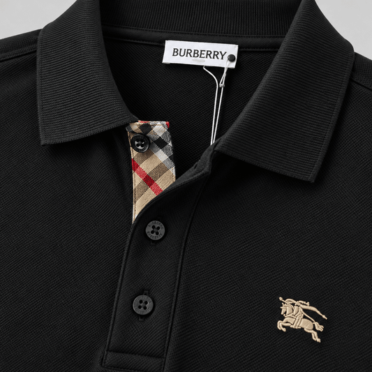 Embroidered Logo Knit Polo Shirt