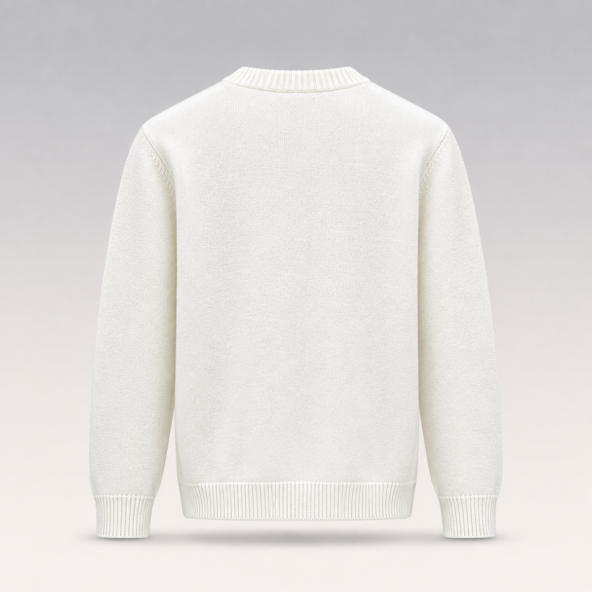 Knit Sweater With Patch