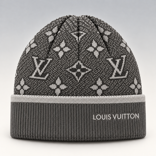 Monogram Knit Beanie & Scarf Set