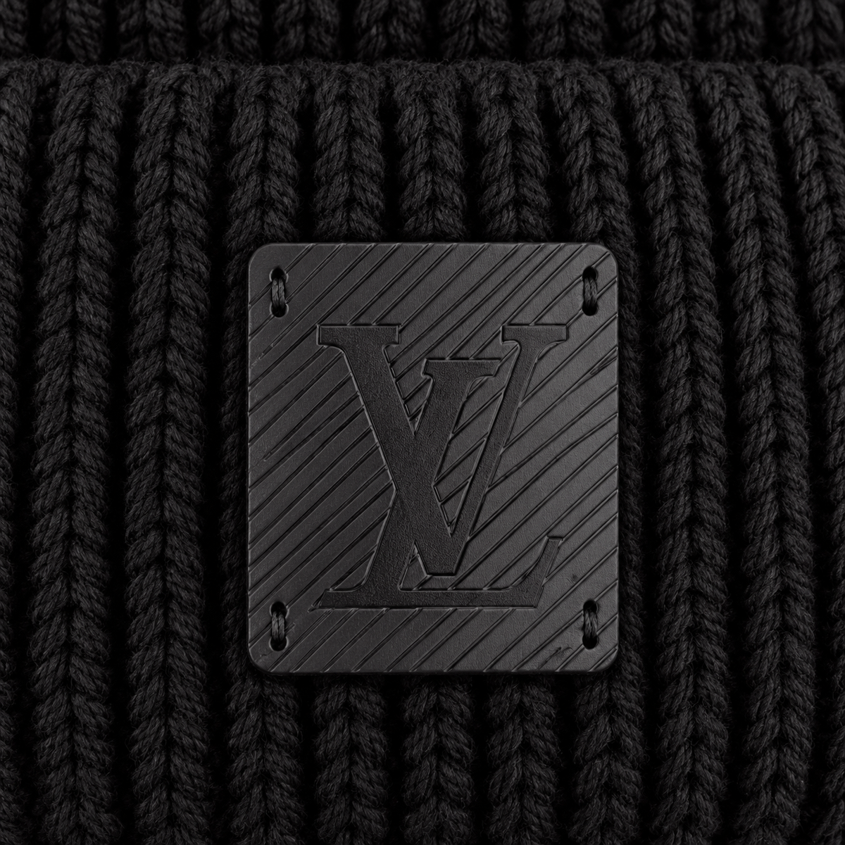 Signature Logo Ribbed Knit Beanie