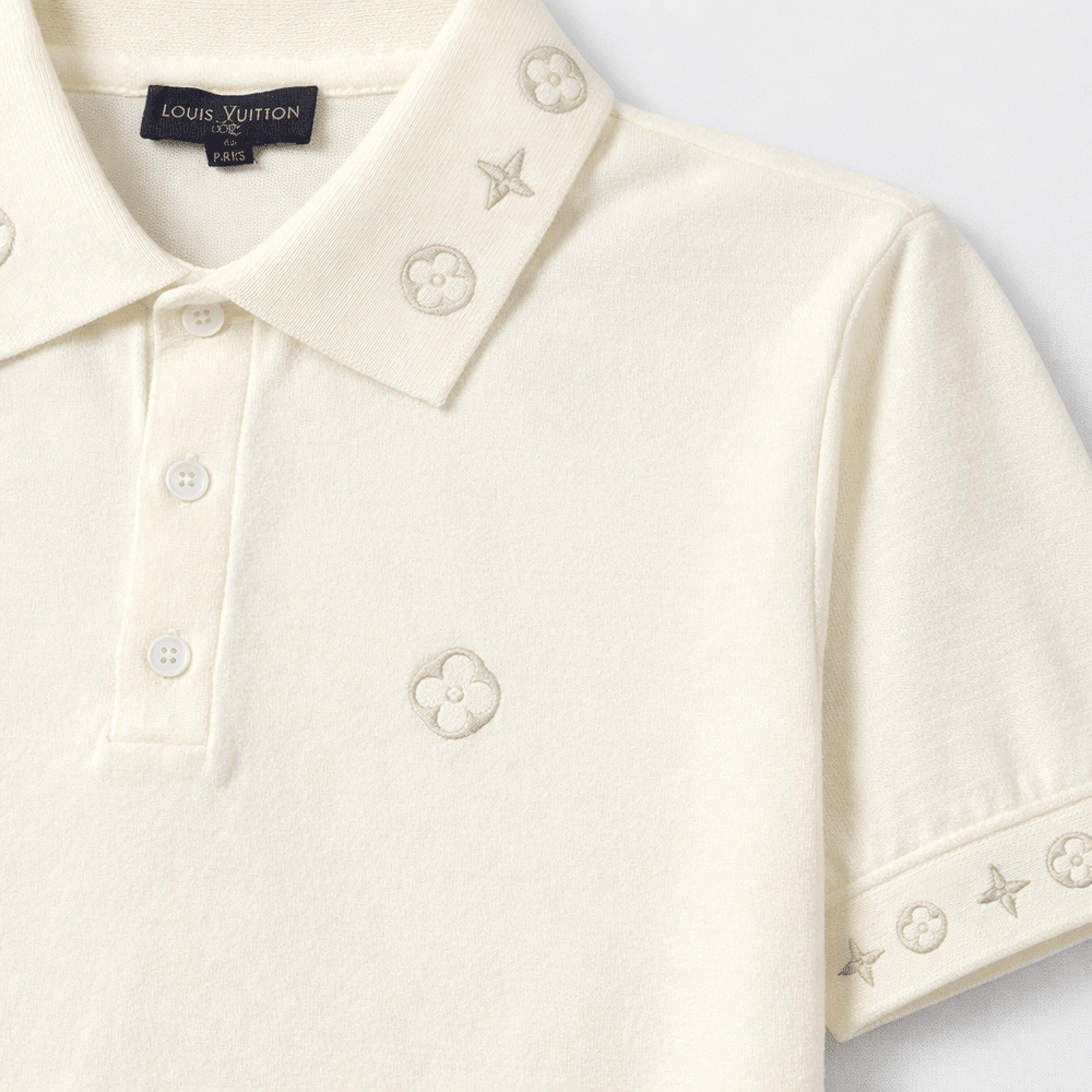 Signature Logo Knit Polo Shirt