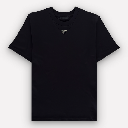 PRADA Metal Triangle Logo T-shirt