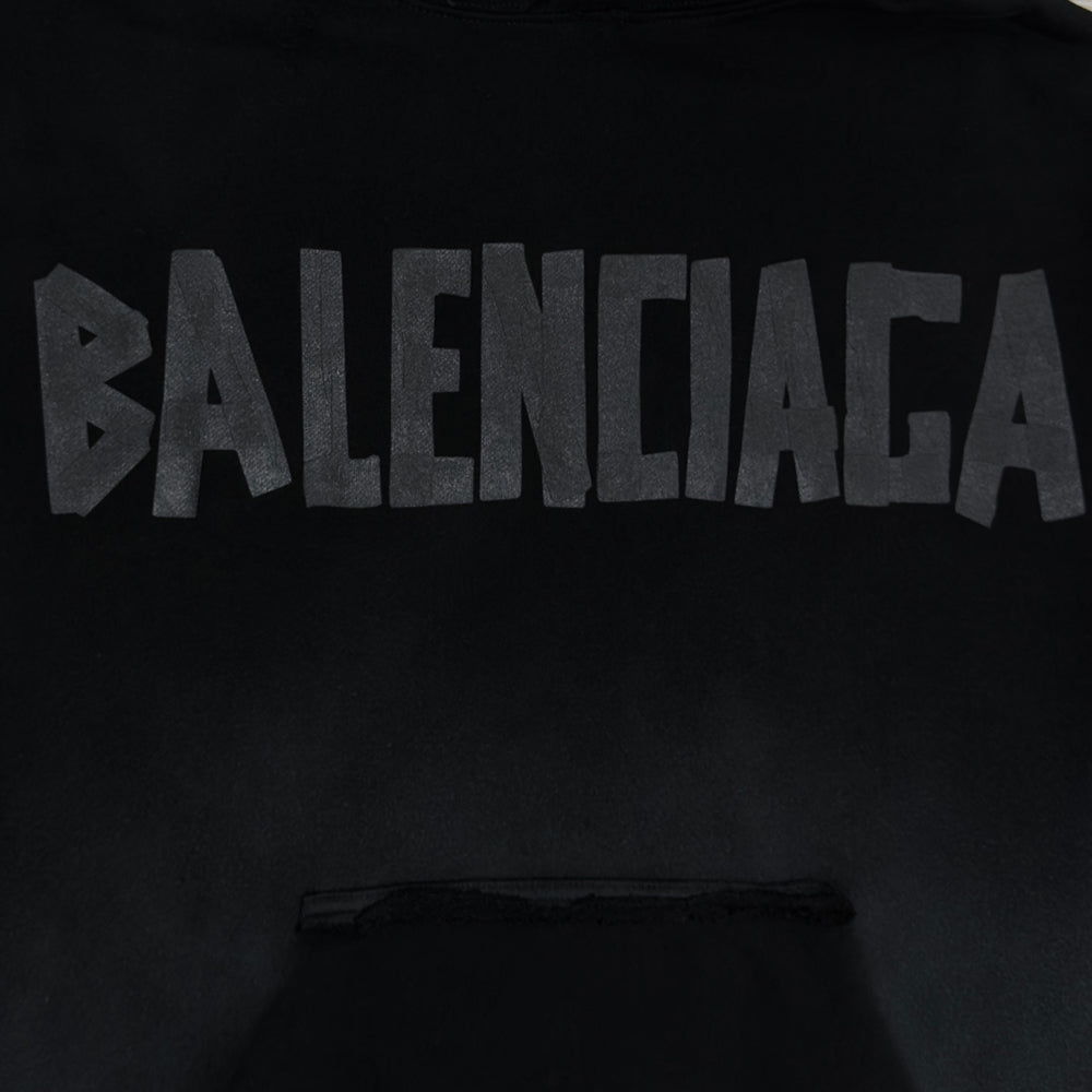 BALENCIAGA Faded Effect Oversized Hoodie