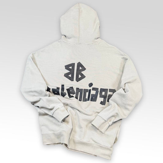 Faded Effect Oversized Hoodie