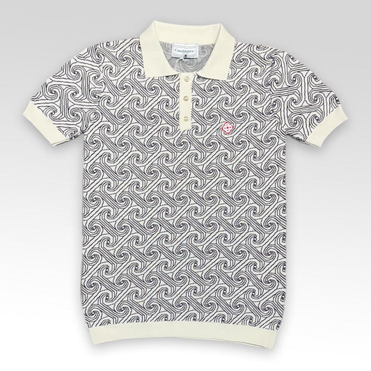 CASABLANCA Monogram Knit Polo Shirt