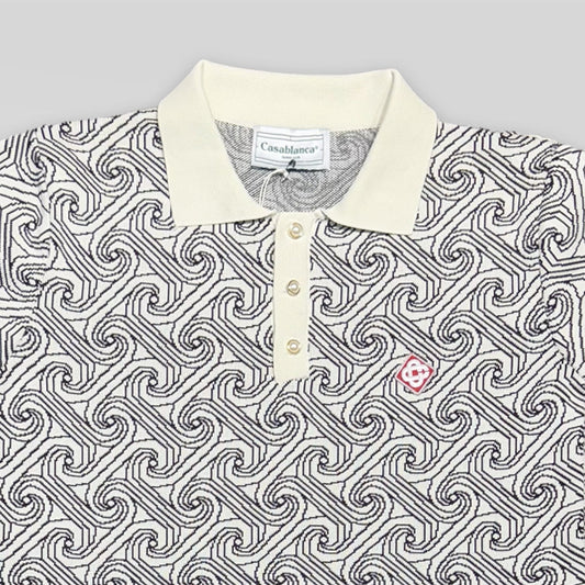 Monogram Knit Polo Shirt