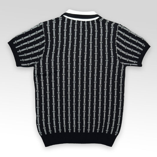 Monogram Knit Polo Shirt