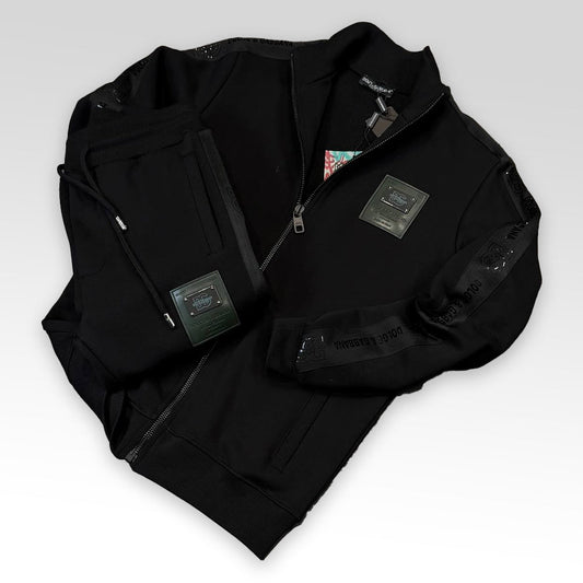 Zip-Up Tracksuit With Branded Tag