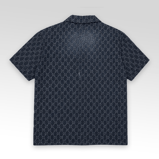 GG Denim Shirt&Shorts Set