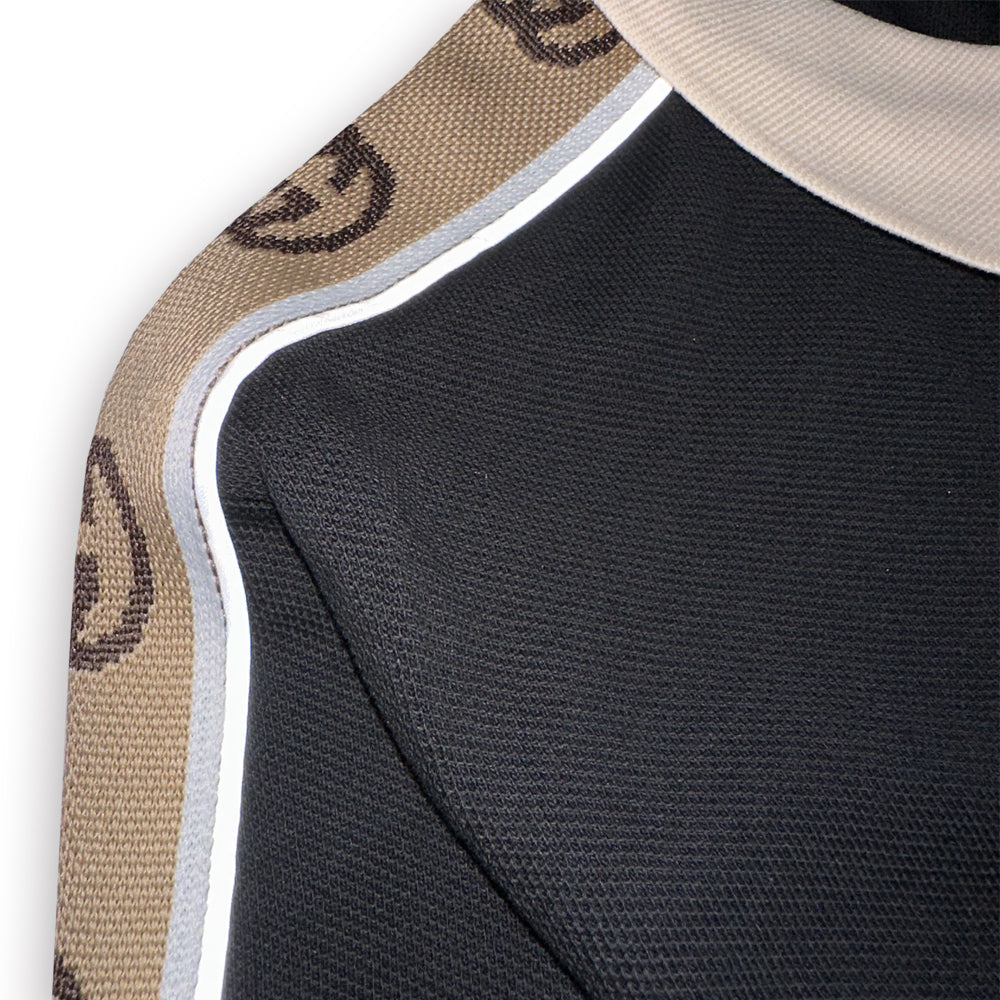 GUCCI Reflective short-sleeved polo shirt