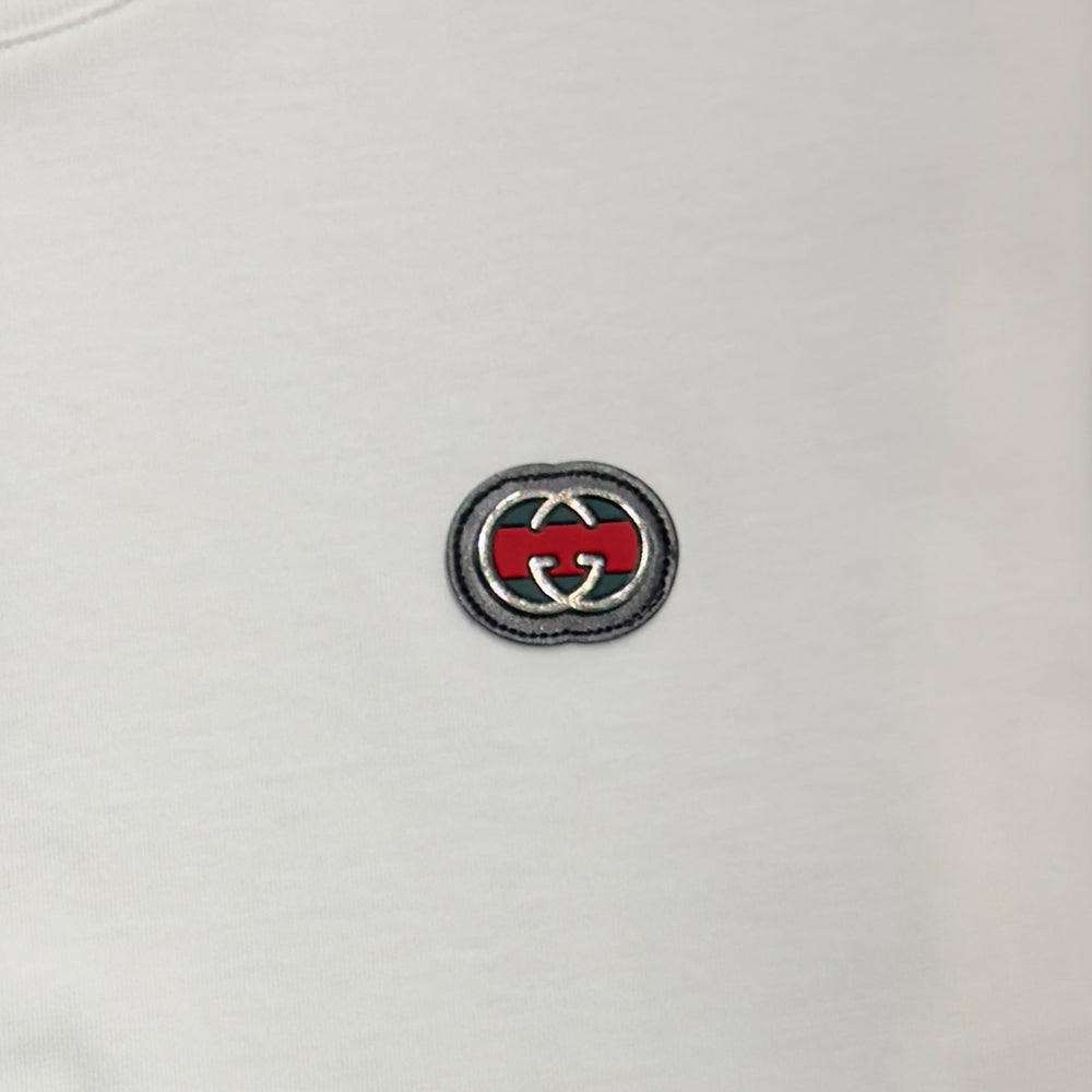 GUCCI Cotton T-shirt With Metal Logo