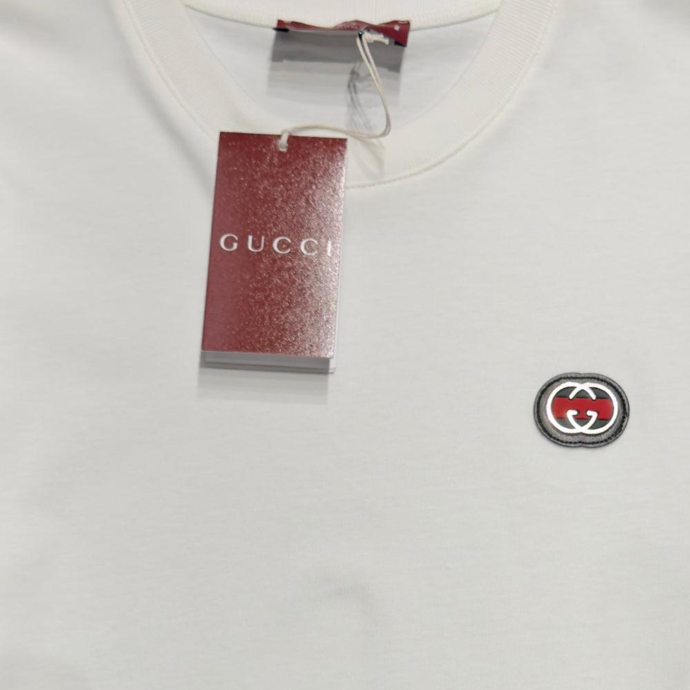 GUCCI Cotton T-shirt With Metal Logo