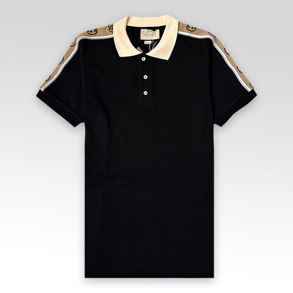 GUCCI Reflective short-sleeved polo shirt