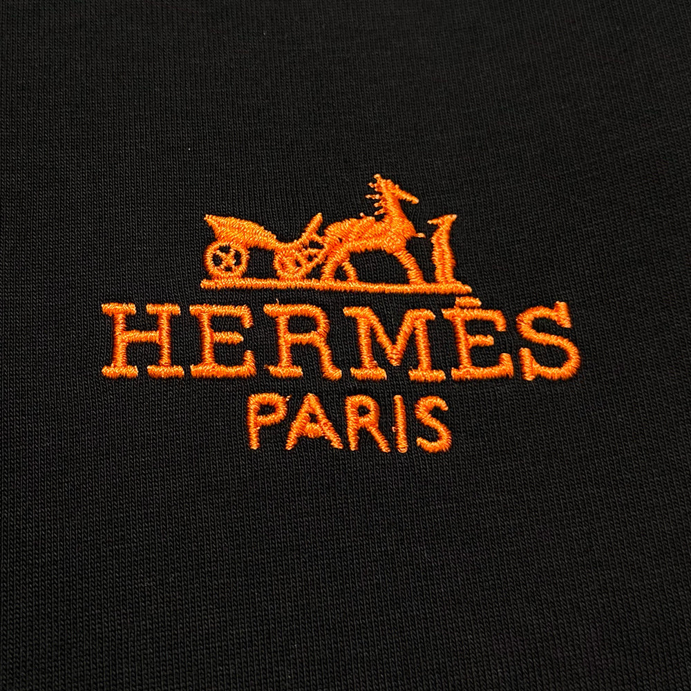 HERMES Logo embroidered T-Shirt