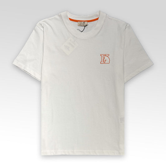 HERMES Logo embroidered T-Shirt