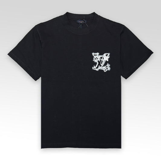 Print and Embroidered Signature T-Shirt