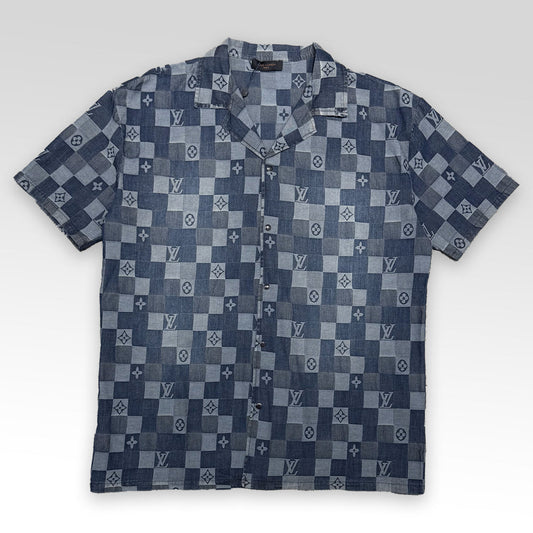 Denim Shirt&Shorts Set