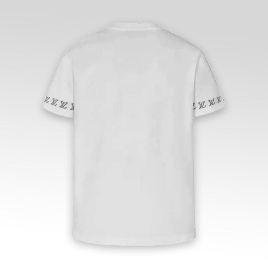 Short-Sleeved Cotton Crewneck Knit T-Shirt