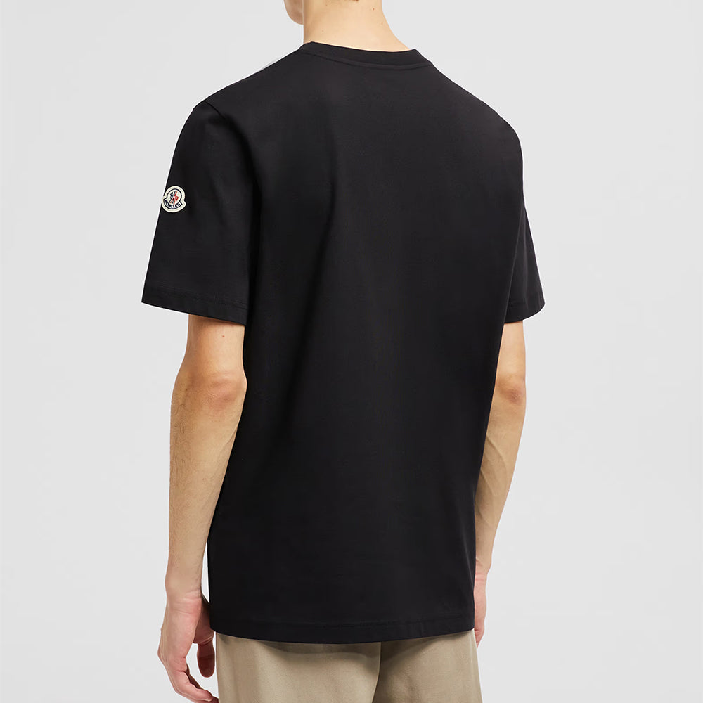 MONCLER Embroidered Varsity Logo Cotton T-shirt