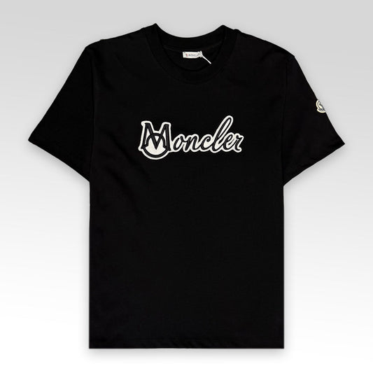 MONCLER Embroidered Varsity Logo Cotton T-shirt