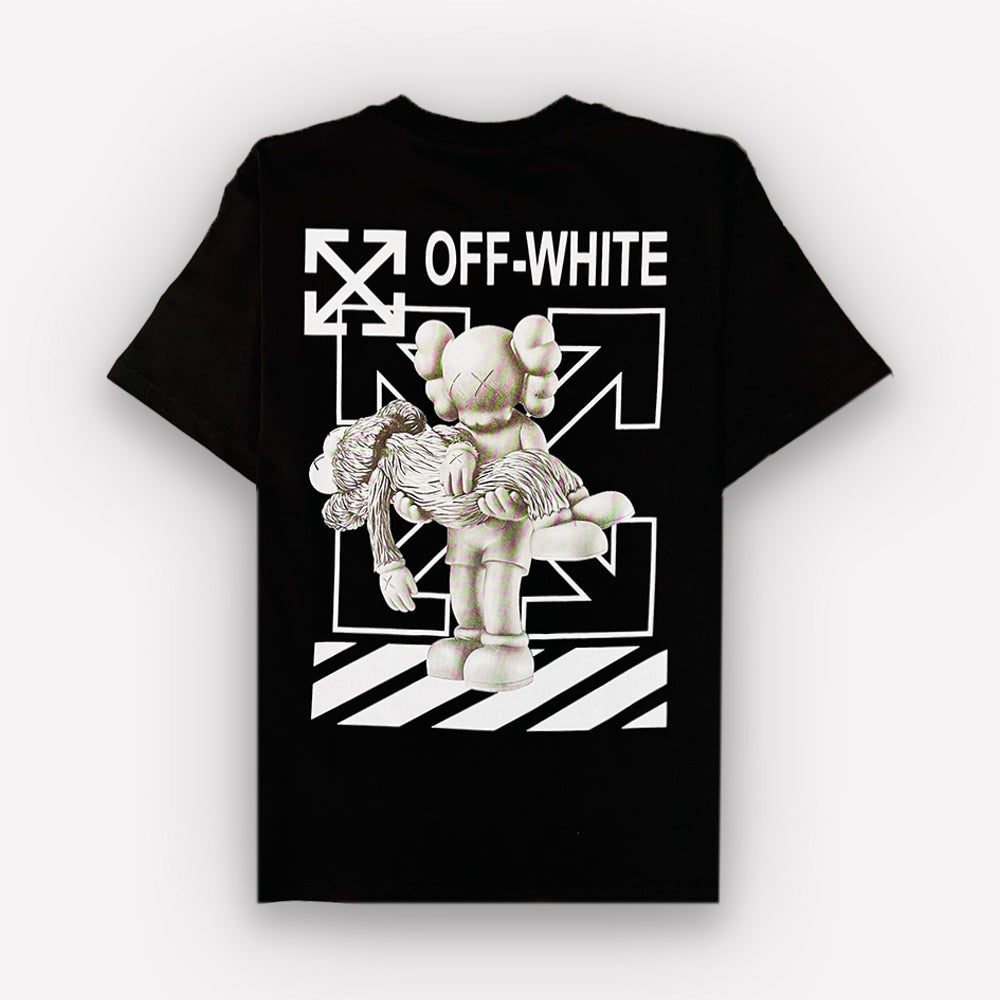 OFF-WHITE X KAWS Logo Print T-Shirt