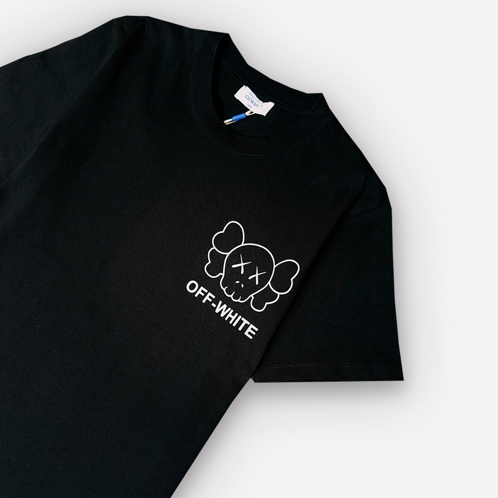 OFF-WHITE X KAWS Logo Print T-Shirt