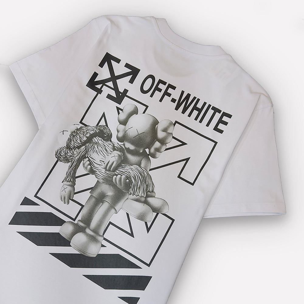 OFF-WHITE X KAWS Logo Print T-Shirt