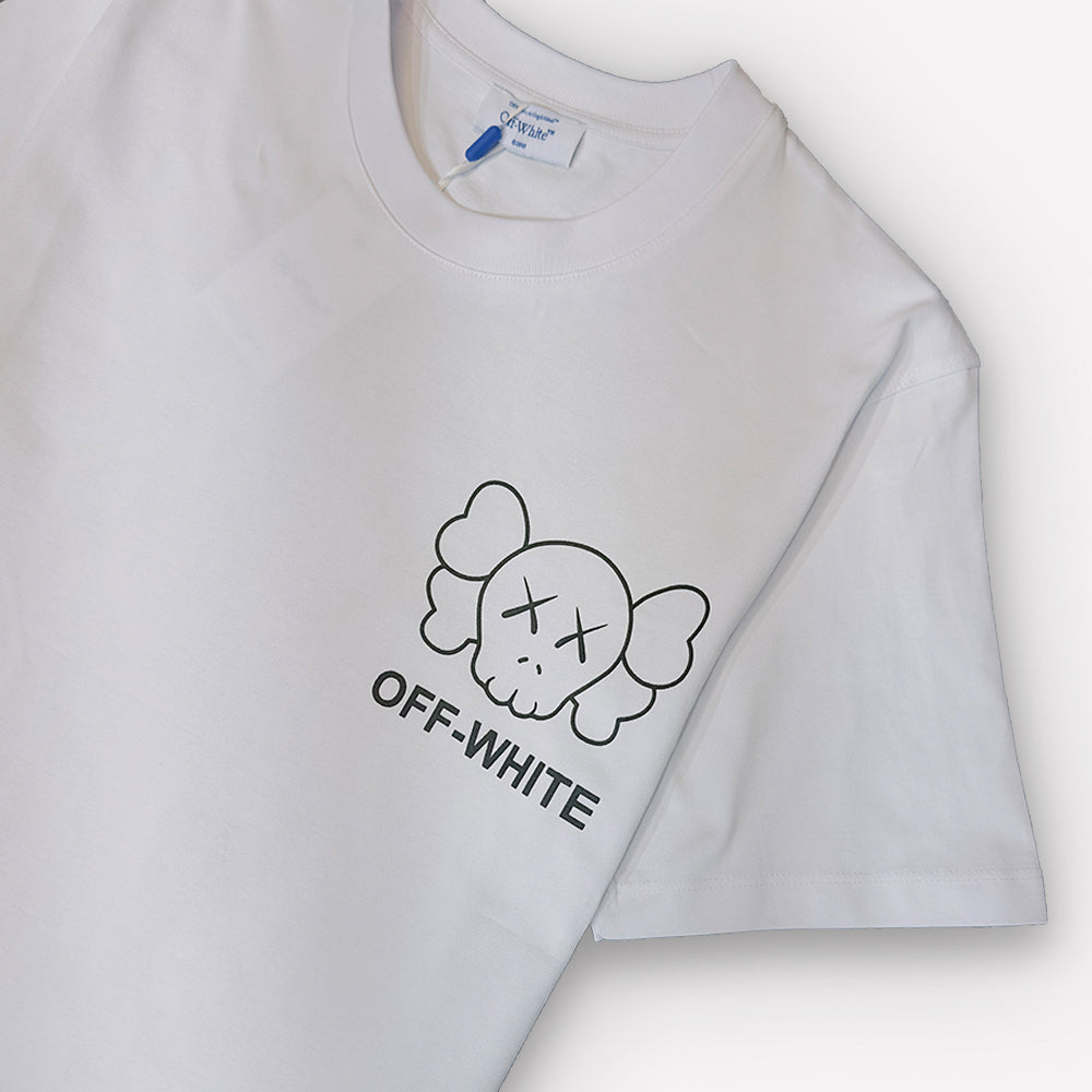 OFF-WHITE X KAWS Logo Print T-Shirt