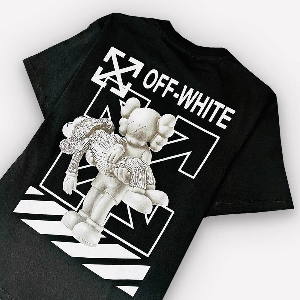 OFF-WHITE X KAWS Logo Print T-Shirt