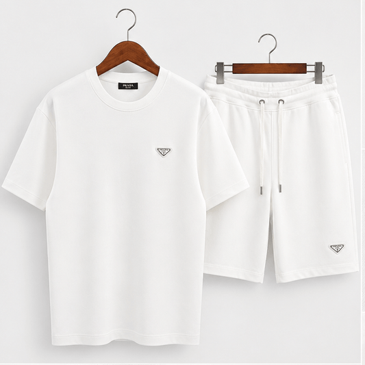 Triangle Logo T-shirt Shorts Set