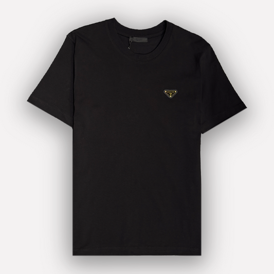 PRADA Metal Triangle Logo T-shirt