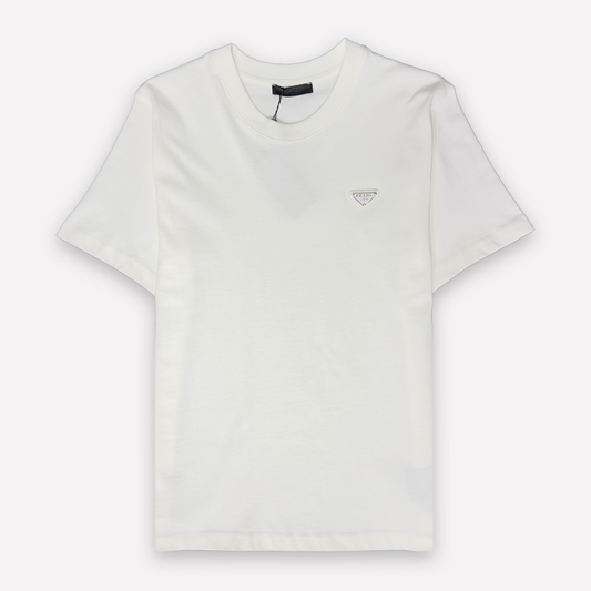 PRADA Metal Triangle Logo T-shirt