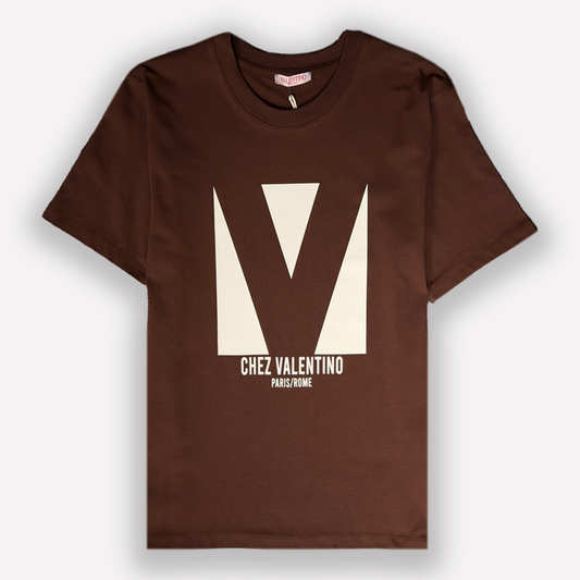 VALENTINO  Cotton T-shirt With Chez Print