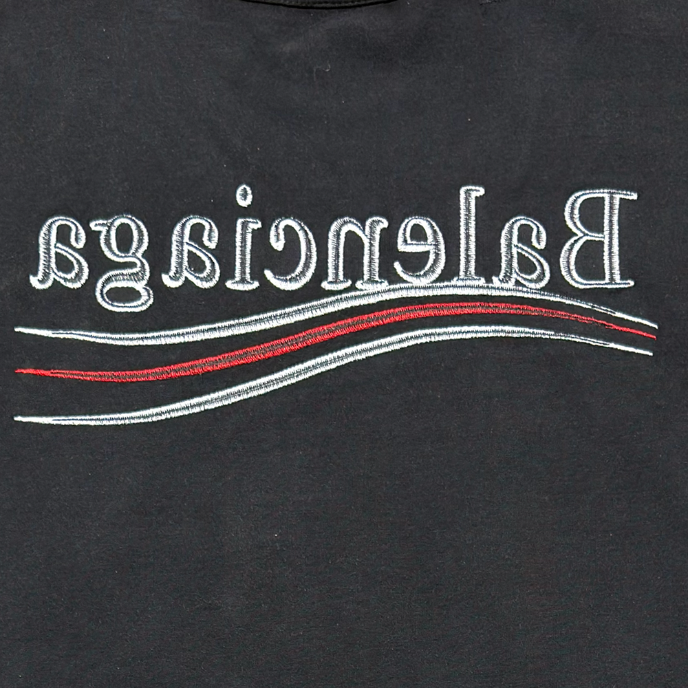 Political Campaign Inside-out T-shirt in Faded Black