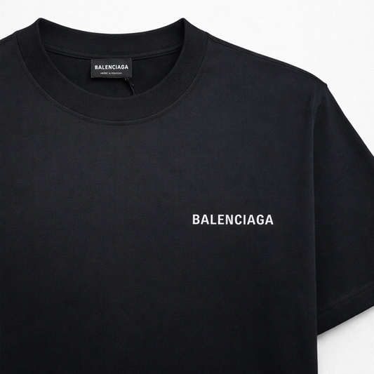 Washed Effect Logo Print T-shirt